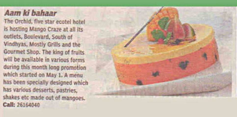 News & Media coverage 4 at orchid hotel mumbai vile parle
